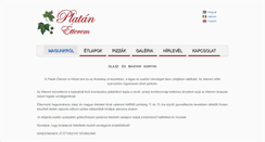 Desktop Screenshot of platan-etterem.hu